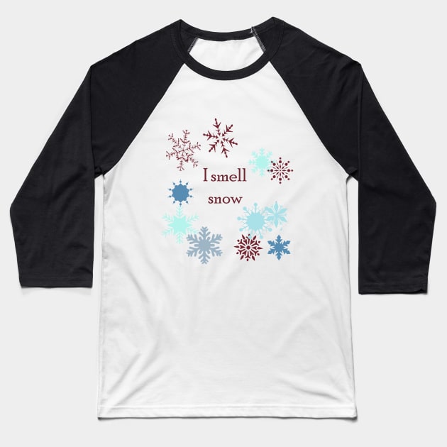 I smell snow - Gilmore Girls Baseball T-Shirt by BeverlyHoltzem